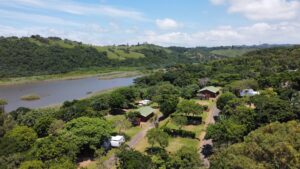 Bird's eye view of the Fish Eagle sites